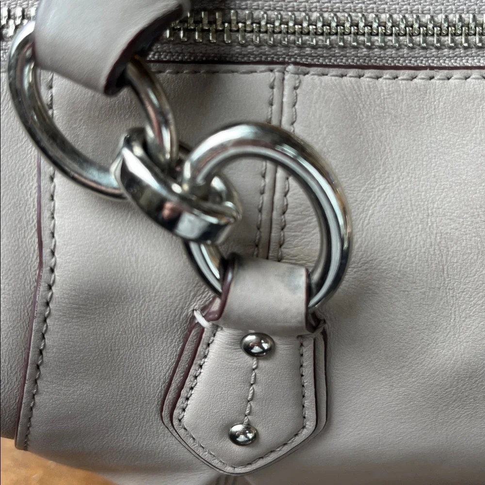 Coach Colette Shoulder Satchel f33806 Gray Birch - Picture 10 of 16